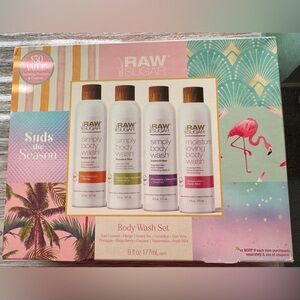 Raw Sugar 4 Piece Body Wash Set - NWT